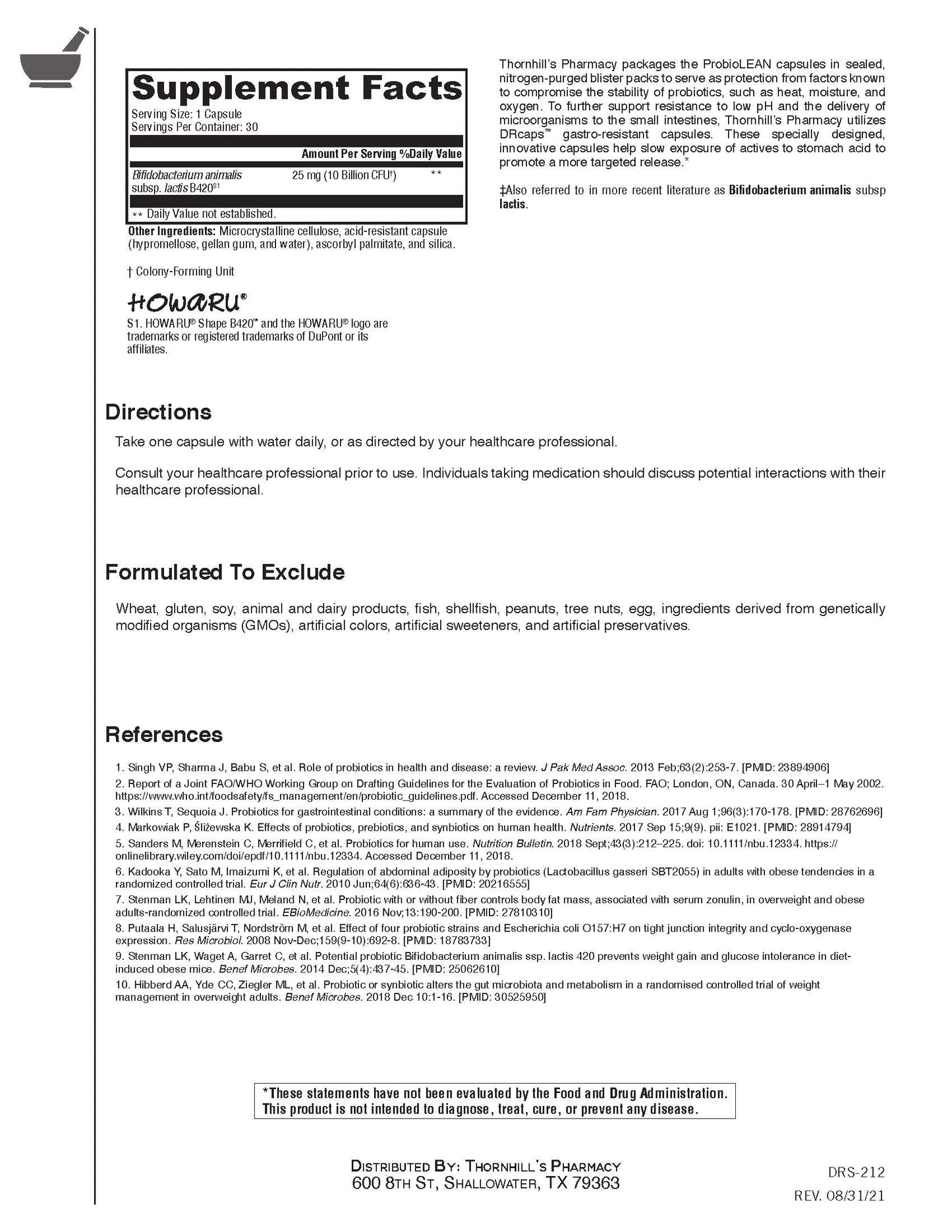 ProbioLEAN (PACK ONLY)