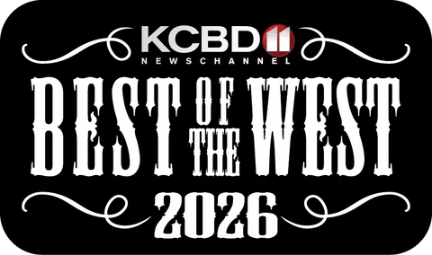 A black graphic with white decorative text reading 'KCBD Newschannel Best of the West 2026' and a small red-and-white KCBD logo at the top.